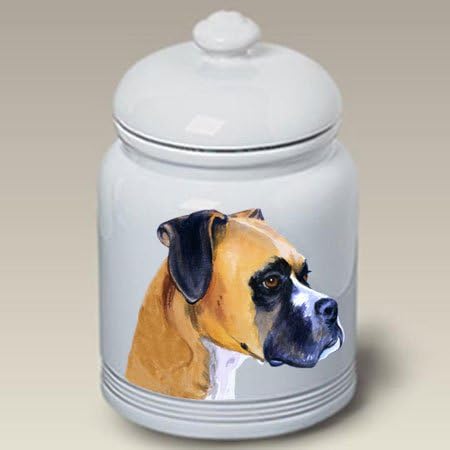 boxer dog cookie jar