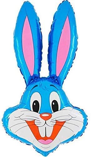 Toyland® 94cm (37") Rabbit Shaped Balloon Available In 6 Colours - Easter Balloons (BLUE)