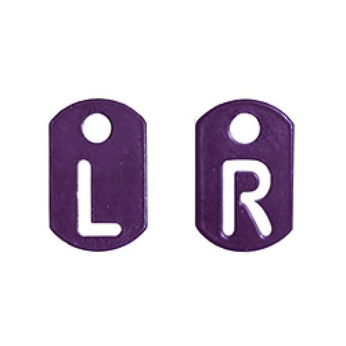MXM Radiography Tablet Markers L and R for Radiographers LILAC PURPLE
