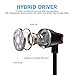 Earbuds In-Ear Stereo Wired Earphones with Mic Noise Isolating Earbud Headphones for iPhone iPad iPod Laptops and Android Smart Phones