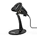 HooToo Barcode Scanner USB Barcode Scanner for Computer, Wired Barcode Scanner with Stand, Fast and Precise Auto Scan Support Windows/Mac OS/Android System, Work with Excel and Other Common Software