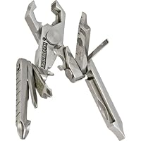 Swiss+Tech ST53100 Polished SS 19-in-1 Micro Pocket Multitool for Camping, Outdoors, Hardware