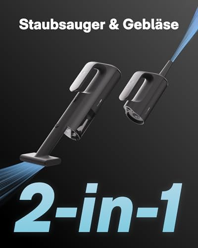 BlowVac™ Handstaubsauger Akku, 23000Pa Starke Leistung, 3 Saugstufen