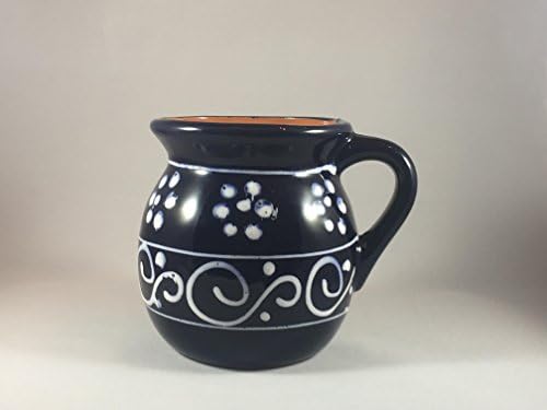 Mug Pottery Hand Painted - Dark Blue