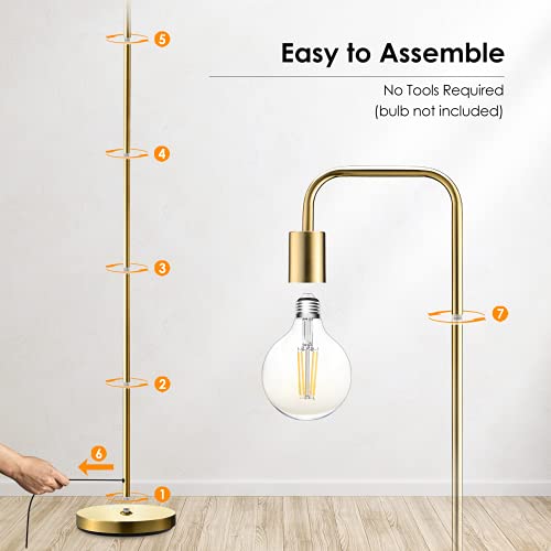 BoostArea Floor Lamp, Industrial Floor Lamp, 63 In Standing Lamp, E26