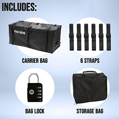 Mockins 16 Cu Ft Hitch Cargo Carrier Bag Waterproof 58" x 24" x 20
