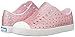 Native Shoes, Jefferson Bling Child, Kids Lightweight Sneaker, Milk Pink Bling/Shell White, 7 M US Toddler