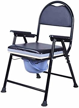 Bedside Commodes ZHANGRONG- Potty Chair Collapsible Pregnant Women Move Thickened Toilet Seat Chair Middle-aged Chair The Elderly Toilet Seat Collapsible Band Bedpan