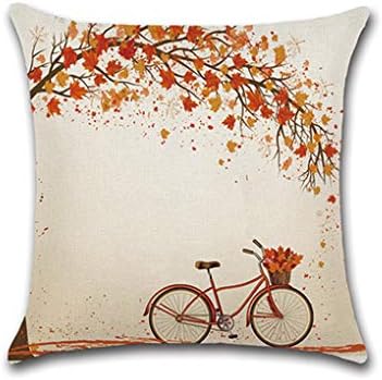 Kineca Leaves Printing Pillow Case Quadrade Pillowslip Cushion Cover Throw Pillowcase Car Sofa Bed Drawing Living Room Decor #3