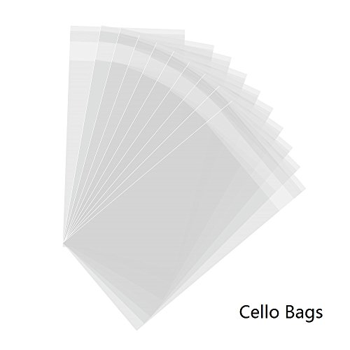 4  x7  , 200pcs clear cello bags resealable adhesive treat bags o…
