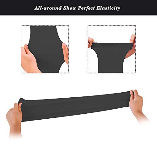 Arm Sleeves,UV Protection Cooling Sleeve to Cover Arms for Men & Women 1 Pair Sports Compression Sun Sleeves for Running,Cycling,Fishing,Golf,Volleyball,Basketball,Baseball & Football (black, X-Large) - Thumbnail 5