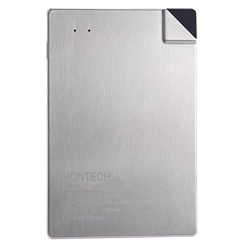 Ultra-Thin Wallet Credit Card Power Bank 1300mAh, Portable External Battery Charger for iPhone 7/7plus,SE/ 6/6s/6 plus/6s plus, 5c/5s/5, iPad Air/Mini,iPod Nano/Touch