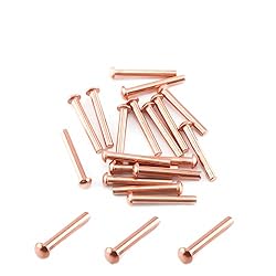 Aicosineg Solid Rivet,50Pcs T Shape Round Head