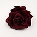 Fake flowers heads Big Silk Blooming Roses Artificial Flower Head For Wedding Decoration DIY party festival Home Decor Wreath Gift Scrapbooking Craft Flower 8pcs/lot 10cm (burgundy)