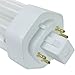 Sunlite PLT26/E/SP27K 26-Watt Compact Fluorescent Plug-in 4-Pin Light Bulb, 2700K Color