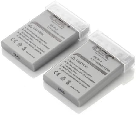 2 Pcs EN-EL5 ENEL5 Battery For Nikon Coolpix P3 P4 P90 P100 P80 P500 P510 P520