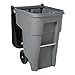 Rubbermaid Commercial Products BRUTE Confidential Document Rollout Waste/Utility Container, 95-gallon, Gray (FG9W1188GRAY)