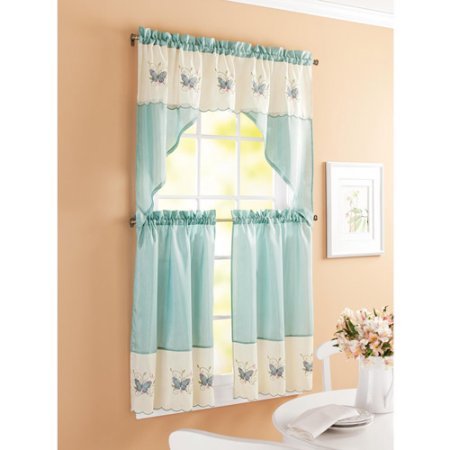 Better Homes And Garden Embroidered Butterfly Window Kitchen