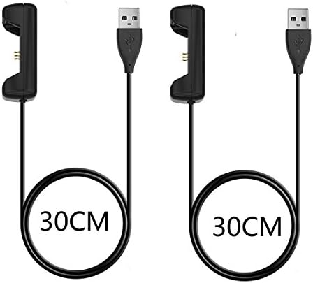 2Pcs Fitbit Flex 2 Charger, Reignet [Extra Length] 30CM Replacement USB Charging Cable for Fitbit Flex 2 Band Wireless Activity Bracelet
