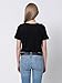 Persun Women Black Cute Cacuts Print Short Sleeve T-shirt,Black,Large