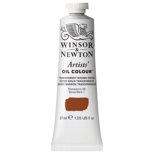 Winsor & Newton Artists Oil Color Paint, 37ml Tube, Transparent Brown Oxide