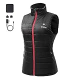 ororo Women's Lightweight Heated Vest with Battery Pack (Large)