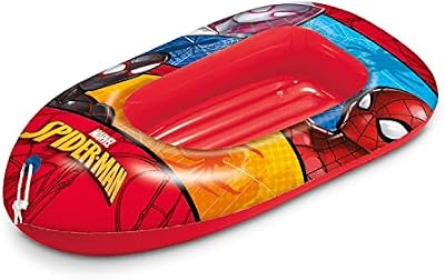 Mondo Toys - SPIDERMAN Boat INFLATED BASE- Barco inflável para bebê - Flutuante 112 cm Ideal para menino / menina - 16930