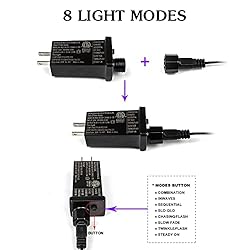 BHCLIGHT 66Ft 200 LED Fairy Lights, 8 Modes