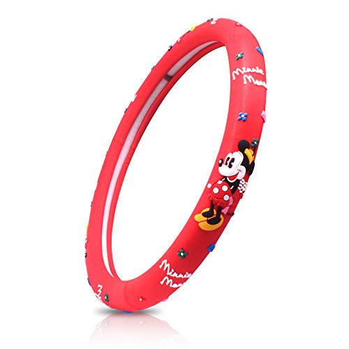 Finex Silicone Minnie Mouse Auto Car Steering Wheel Cover - Red - Universal Fit - //coolthings.us