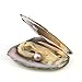 Oyster Pearl Wholesale Freshwater Cultured Pearl Inside Oyster with Necklace Oyster Pearl Bulk Love Wish Pearl for Jewelry Making with 6.5-7.5mm Round Pearls Inside (10 PCS/lot)