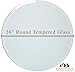 Hamilton Hills Polished 36 Inch Acrylic Glass Table Top | Transparent 3/8