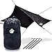 Legit Camping Rain Fly Camping Tarp Extra Large Hammock Tarp Hammock Tent Fits Double Hammocks - Adventure in Any Weather - Great for Backpacking, Traveling, Hiking - XL 10â€ - Durable, Easy Set Up