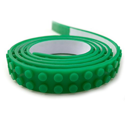 2 Stud Peel-n-BRICK Building Block Lego Tape, 3.2ft. GREEN