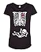 City Shirts Maternity Baby Girl Skeleton Pregnant Black DT T-Shirt (Large, Black)