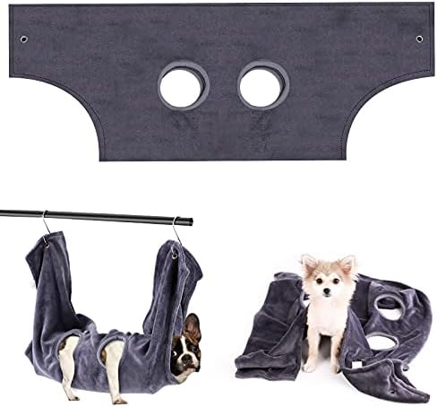 Ospetty Dog Grooming Hammock for Nail Trimming, Soft Pet Hammock Restraint Bag for Pet Bathing Trimming Nail Grooming Helper
