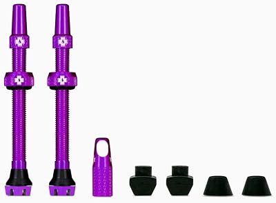 Muc-Off Tubeless Valves V2 7075 Aluminium Purple 44mm Presta Valve