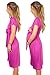 sofsy Soft-Touch Rayon Blend Tie Front Nursing & Maternity Fashion Dress Dress - Berry Medium