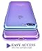 iPhone 8 Plus Case, iPhone 7 Plus Case, Ansiwee Colorful Clear Shell Super Slim Case Translucent Impact Resistant Flexible TPU Bumper Protective Case for Apple iPhone 7 Plus and 8 Plus (BluePurple)