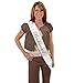 Nymph Code Bridesmaid Satin Sash - 4 Pcs Bridal Shower Sash for Bachelorette Party Kit Wedding Decorations Accessory (White Satin)