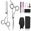 Hair-Cutting-Scissors-Thinning-Shears-Set-Fcysy-Professional-10-Pcs-Sharp-Barber-Hair-Cutting-Kit-Haircut-Scissors-Hairdressing-Shears-with-Hair-Sheers-Accessories-in-Leather-Case-for-Women-Men-Pet Hair Cutting Scissors Thinning Shears Set, Fcysy Professional 10 Pcs Sharp Barber Hair Cutting Kit Haircut Scissors…