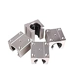 4 Pcs SBR20UU 20mm Aluminum Open Linear Router Motion Bearing Solide Block
