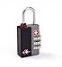 SwissGear TSA-Approved Travel Sentry Combination Luggage Lock with Resettable Combo and Inspection Indicator, Black, One Size