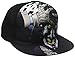 DC Comics Men's Insane Joker Sublimated Flatbrim Baseball Cap, Black, One Size