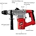 MPT 1 Inch SDS-plus 8.5 Amp Heavy Duty Rotary Hammer Drill,3 Function and Variable Speed,Include 3 Drill Bits,Point and Flat Chisel with Case