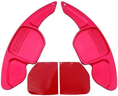ZHOUMOBP 1 Pair Car Steering Wheel Extension Shifters Shift Aluminum Shift Paddles,for Audi A3 S3 A4 S4 B8 A5 S5 A6 S6 A8 R8 Q5 Q7 TT DSG