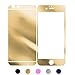 Gold iPhone 6 Plus / 6S Plus (5.5 Inch) - Tempered Glass screen protector,Gravydeals® Electroplating Mirror Effect Anti Scratches Film Decal Skin Sticker