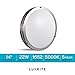 LUXRITE LED Flush Mount Ceiling Light, 14 Inch, Dimmable, 5000K Bright White, 1652lm, 22W Ceiling Light Fixture, Energy Star & ETL - Perfect for Kitchen, Bathroom, Entryway, and Living Room (2 Pack)
