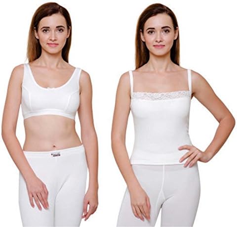 Bodycare Off White Solid Women Thermal Set of Top