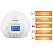 Excelvan Wake-Up Light Round with Sunrise Simulation Alarm Clock Natural Sound and FM Radio, White