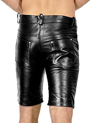 short leather trousers
